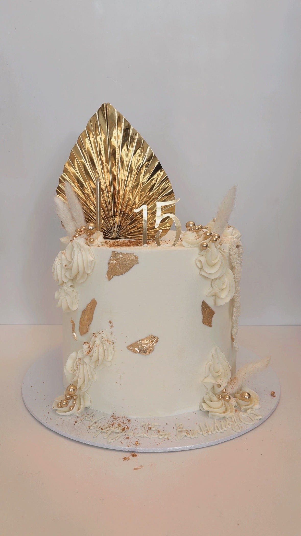 White & Gold cake